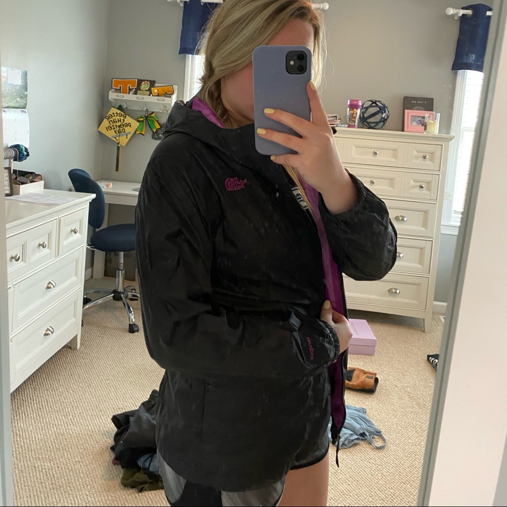 North face Charcoal windbreaker